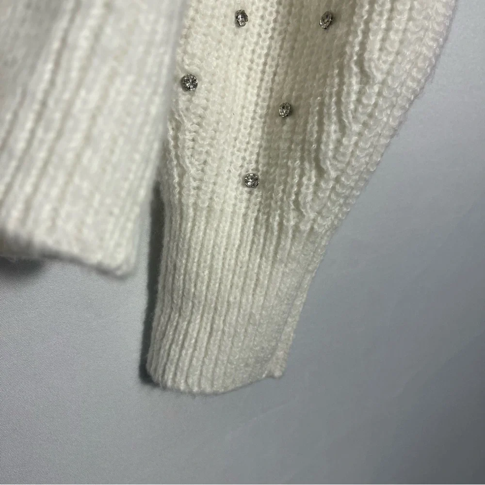 Women's Nine West Shiny Crewneck Sweater Sz M NWT - Picture 7 of 8